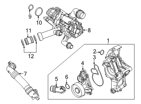 2021 BMW Z4 Water Pump Diagram 4