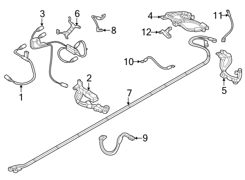 2023 BMW i7 WIRING HARNESS FOR HIGH-VOLT Diagram for 61278846858