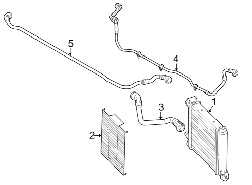 2024 BMW X1 Radiator & Components Diagram 4