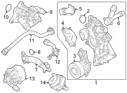 2024 BMW X5 M PROFILE-GASKET Diagram for 11515A55480