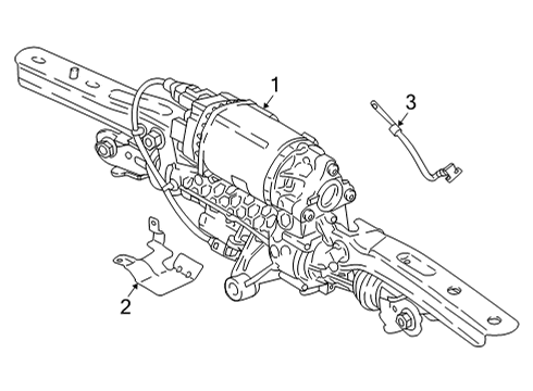 2021 BMW 740i xDrive Rear Steering Components Diagram