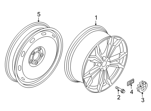 2023 BMW X2 Wheels Diagram 3