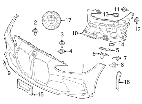 2024 BMW M3 Bumper & Components - Front Diagram 3