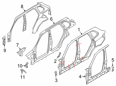 2021 BMW X7 Uniside Diagram