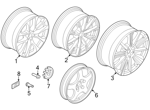 2023 BMW X6 M Wheels Diagram 1