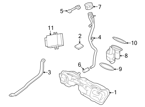 2023 BMW 430i Gran Coupe Fuel System Components Diagram