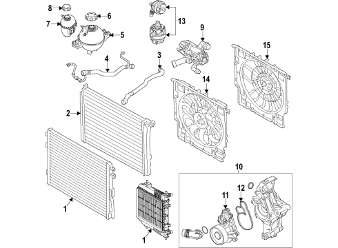 2020 BMW 740i xDrive EXPANSION TANK Diagram for 17138742976