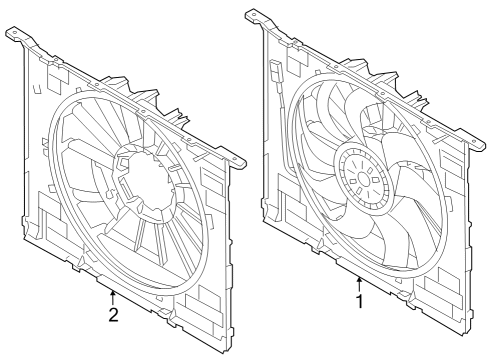 2024 BMW 750e xDrive Cooling Fan Diagram