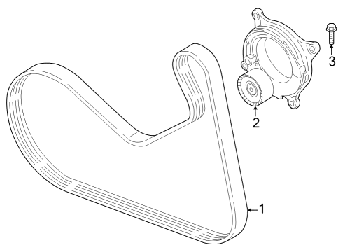 2024 BMW M440i xDrive Gran Coupe Belts & Pulleys Diagram