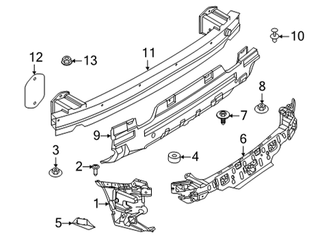 2024 BMW M8 Bumper & Components - Rear Diagram 2