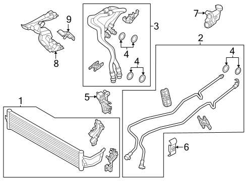 2023 BMW 740i Trans Oil Cooler Diagram