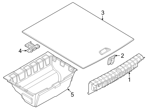 2023 BMW i4 Interior Trim - Rear Body Diagram 1