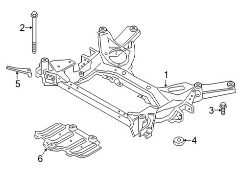 2023 BMW M440i Suspension Mounting - Front Diagram 2