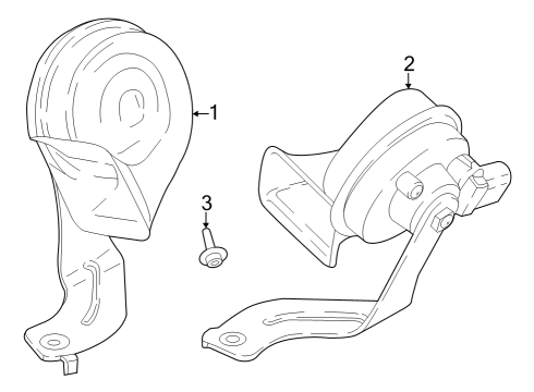 2024 BMW iX Horn Diagram