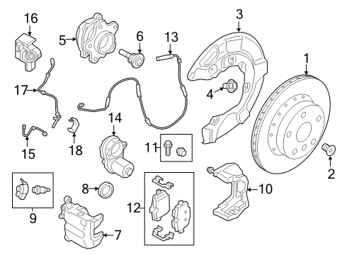 2023 BMW M3 Rear Brakes Diagram