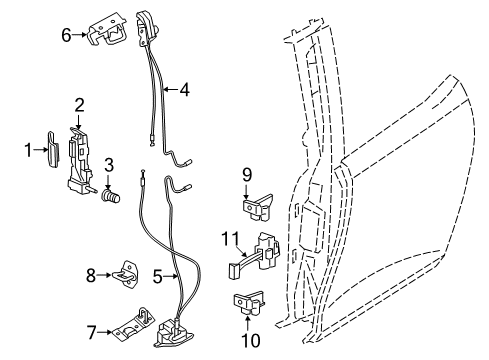 2021 BMW i3 Front Door Diagram 3