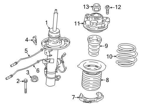 Front Coil Spring Diagram for 31336884929