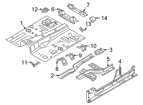 2021 BMW X6 M Floor Diagram