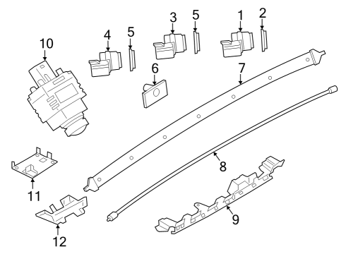 2023 BMW X2 Electrical Components - Rear Bumper Diagram 2