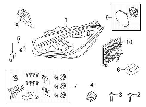 2022 BMW Z4 Headlamps Diagram