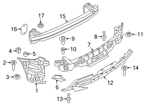 2024 BMW M850i xDrive Bumper & Components - Rear Diagram 2