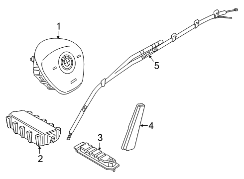 2022 BMW X2 AIRBAG FOR FRONT PASSENGER Diagram for 72129872987