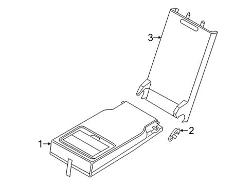 2022 BMW 228i Gran Coupe Rear Seat Components Diagram 1