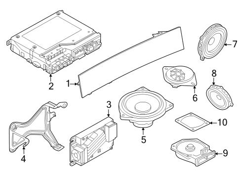 2024 BMW X1 BRACKET Diagram for 65155A06D14