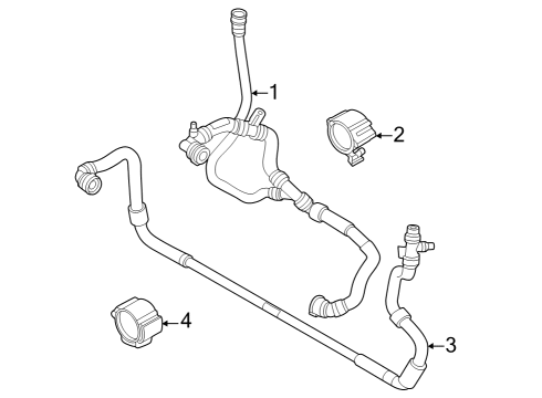 2022 BMW X6 M Radiator & Components Diagram 4