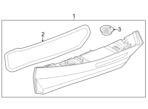 2023 BMW X1 TAIL LIGHT TAILGATE LEFT Diagram for 63219465363