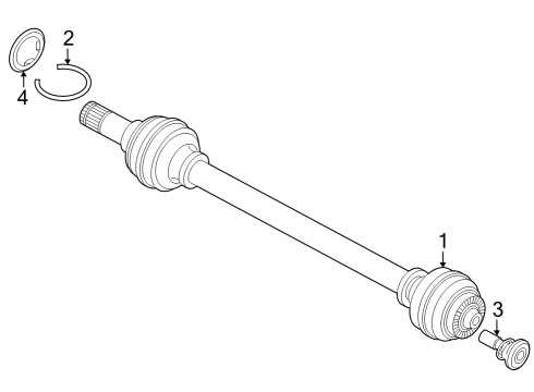 2023 BMW i7 Drive Axles - Rear Diagram