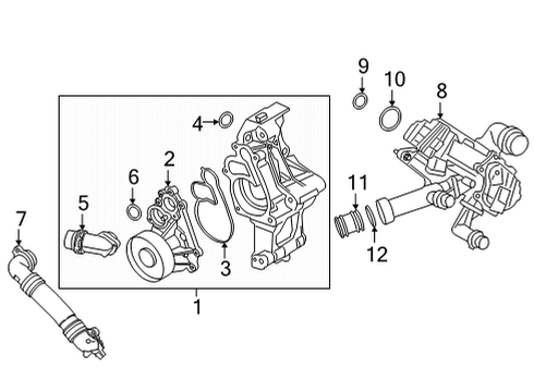 2023 BMW M440i Water Pump Diagram 2