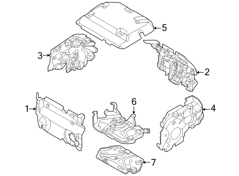 2024 BMW i7 Heat Shields Diagram 2