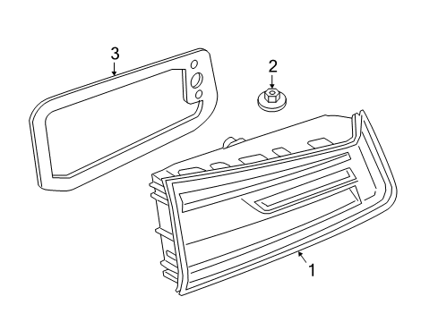 2022 BMW 540i TAIL LIGHT TRUNK LID LED LEF Diagram for 63218493819