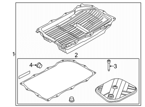 2023 BMW X5 M Transmission Components Diagram 2