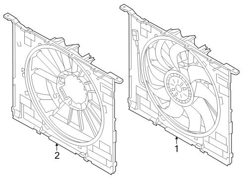 2024 BMW i7 FAN HOUSING WITH FAN Diagram for 17427925818