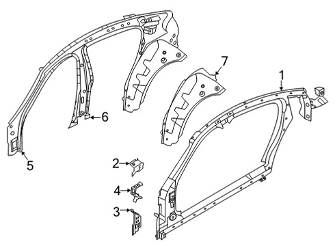 2023 BMW 840i xDrive Gran Coupe Uniside Diagram 1