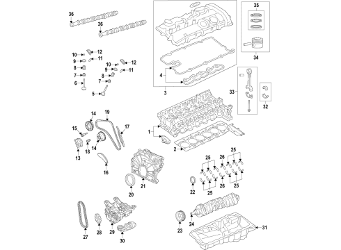 2021 BMW M3 ENGINE MOUNT, RIGHT Diagram for 22119503432