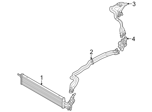 2024 BMW X5 Trans Oil Cooler Diagram 1