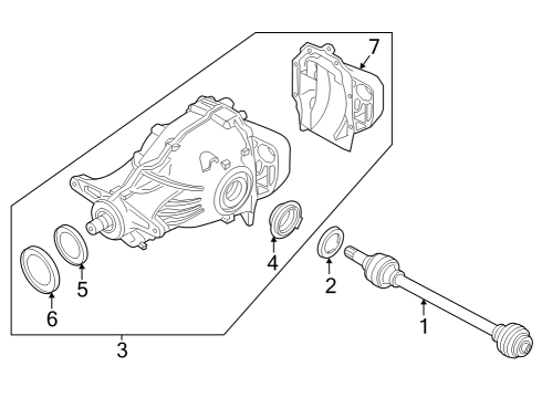 2024 BMW M440i xDrive Gran Coupe REAR-AXLE-DRIVE Diagram for 33109425858