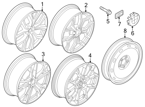 2023 BMW X2 Wheels Diagram 2