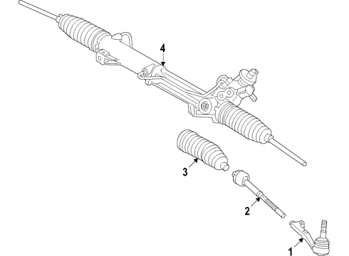 2021 BMW X1 Steering Column & Wheel, Steering Gear & Linkage Diagram 4