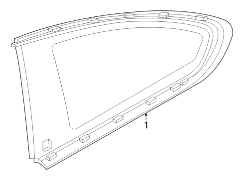 2024 BMW 230i Glass & Hardware - Quarter Panel Diagram