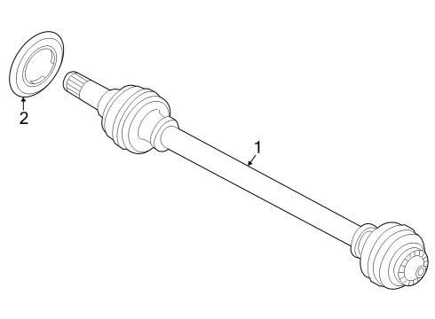 2024 BMW i4 Drive Axles - Rear Diagram