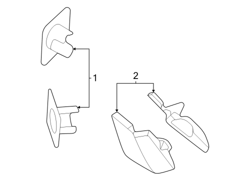 2024 BMW iX Electrical Components - Front Bumper Diagram 1