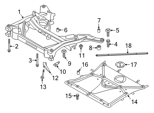 2022 BMW Z4 Suspension Mounting - Front Diagram