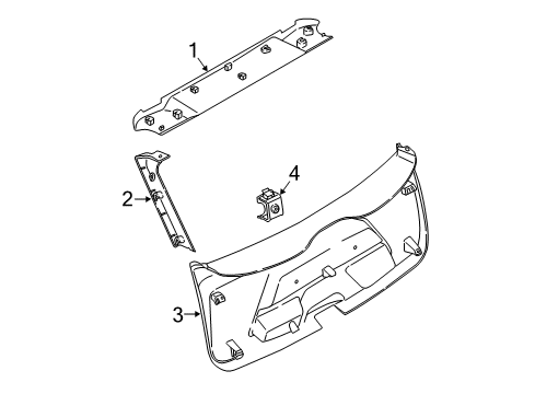 2021 BMW i3s Interior Trim - Lift Gate Diagram