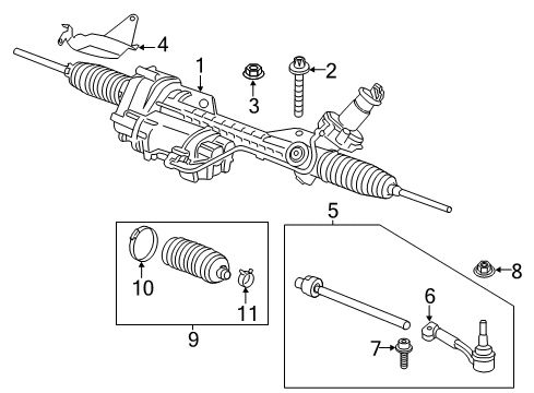 2021 BMW 230i Steering Gear & Linkage Diagram