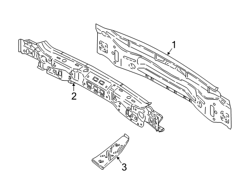 2023 BMW X2 Rear Body Diagram