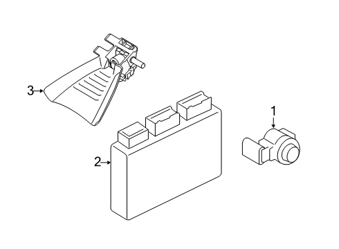 2023 BMW X2 Parking Aid Diagram 1